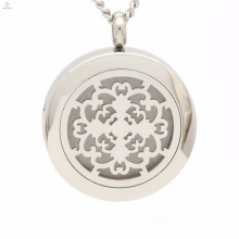 Fashion hollow filigree lockets jewelry with magnetic switch